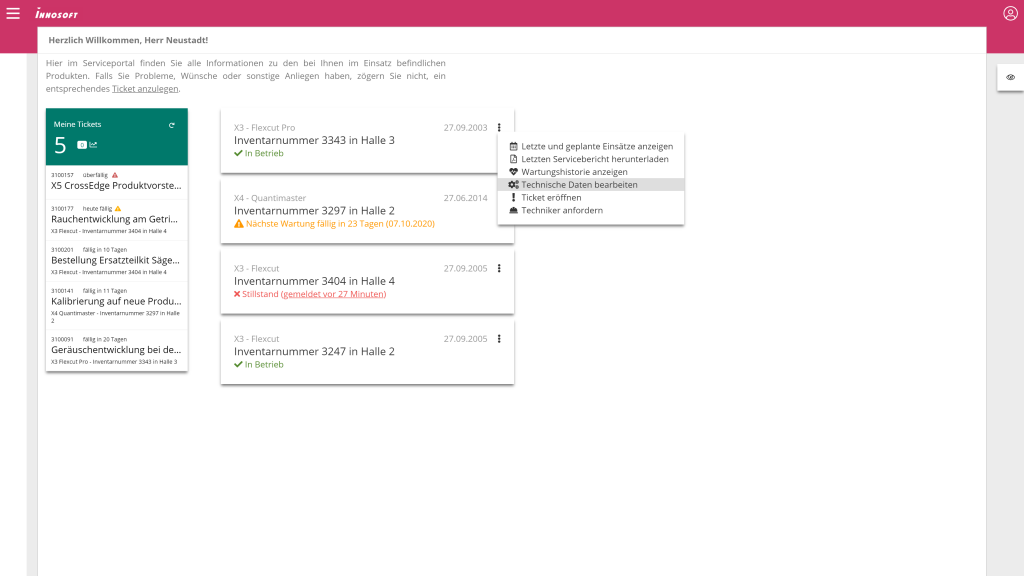 Field Service Management Customer Portal